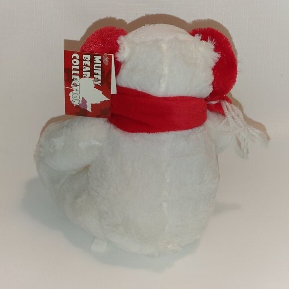 Creature Comfort Muffy Bear Collection Polar Bear Plush 8.5" NWT - Picture 3 of 5